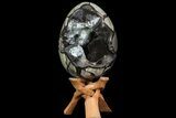 Septarian Dragon Egg Geode - Crystal Filled #71845-1